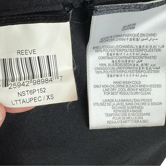 NWOT BCBGMaxAzria Reeve Metallic Bronze Sequin Faux Wrap Dress Size XS - Picture 5 of 9